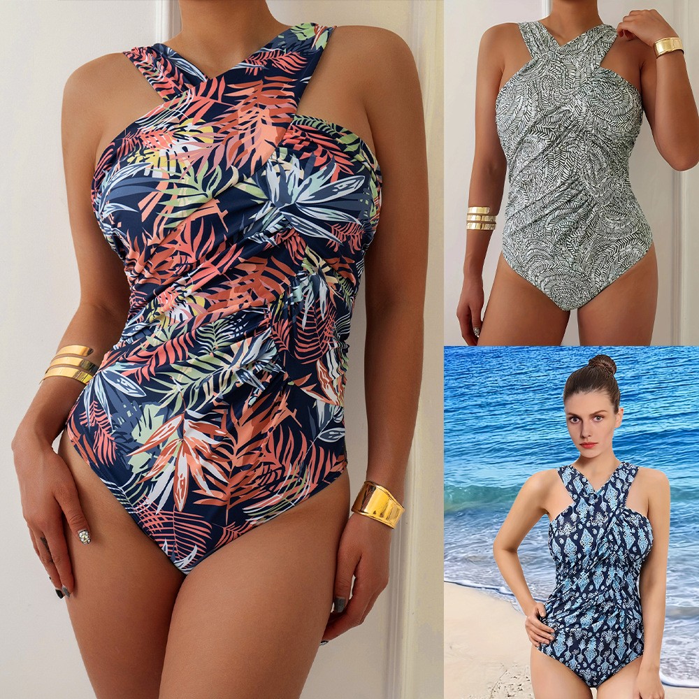Swimsuit Bikini Ruched - Женский купальник больших размеров, скромный, с