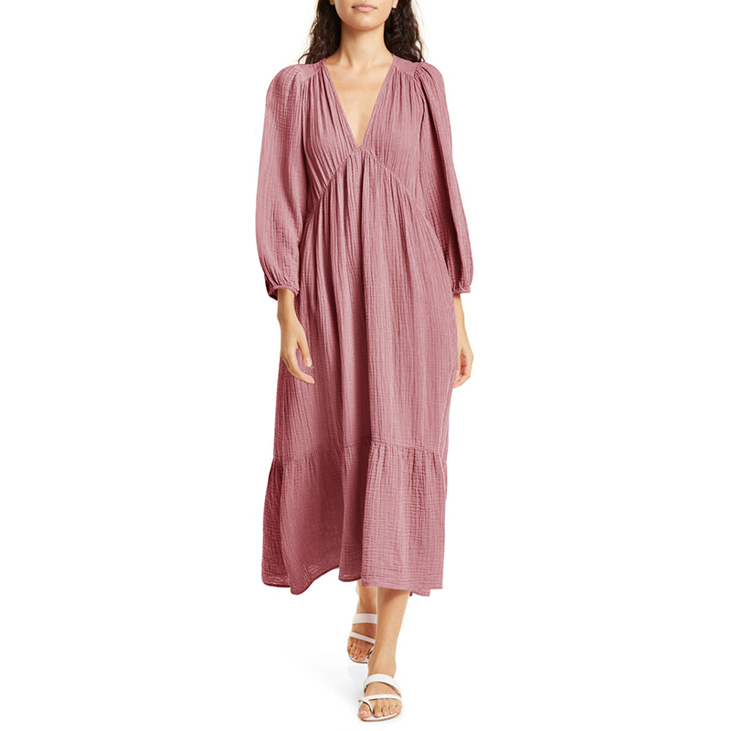 Linen Dress Wrap - Муслиновые платья из 100% хлопка с