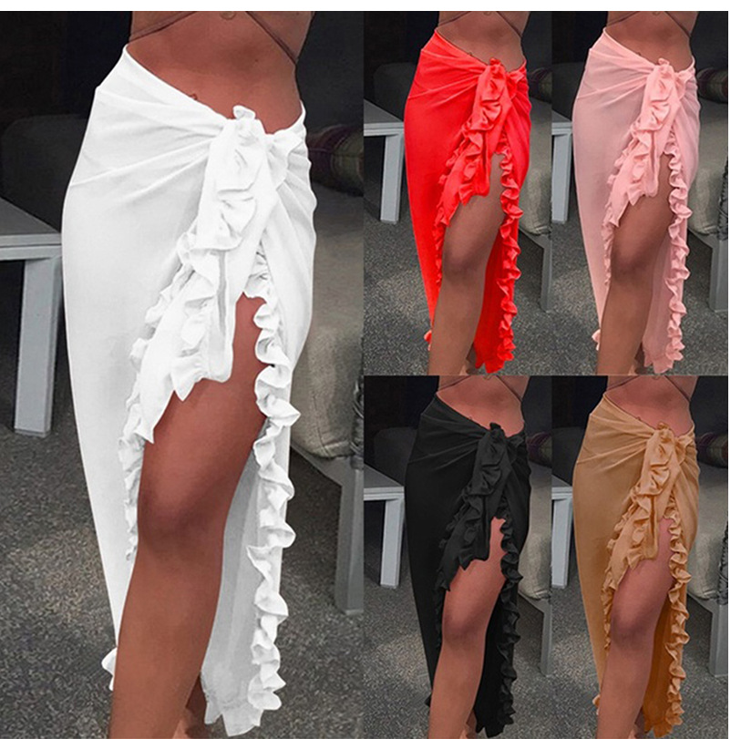 Cover Up Kaftan - 5 цветов саронг с рюшами для