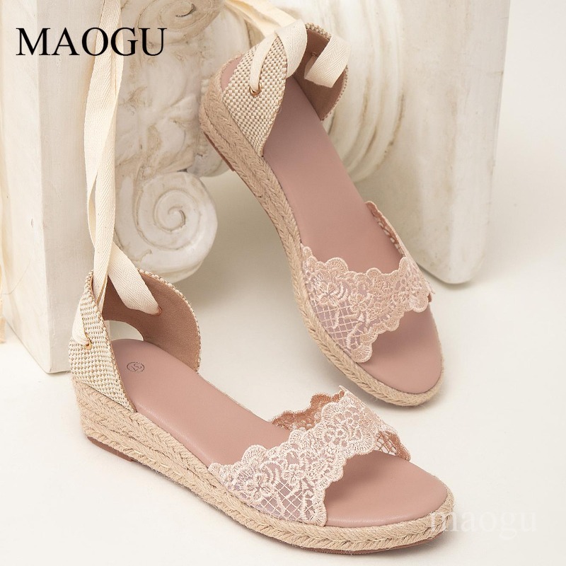 Wedge Espadrille Women - Женские босоножки-эспадрильи на танкетке в стиле