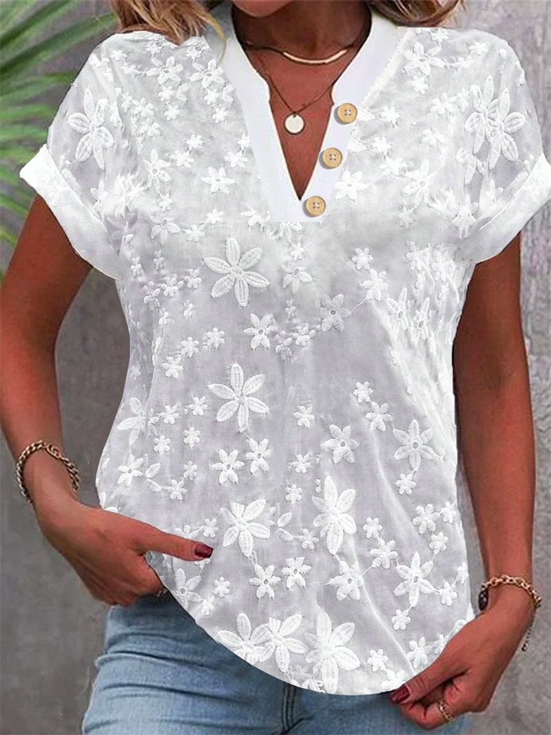 Летняя женская белая блузка с  – обзор и цена Romper Floral Print