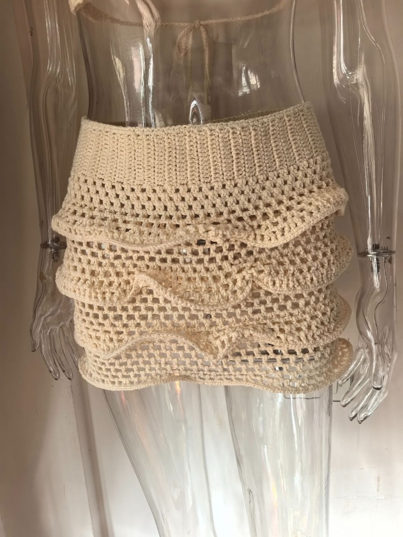 Женский комплект из 2 предмето – обзор и цена Crop Top Crochet