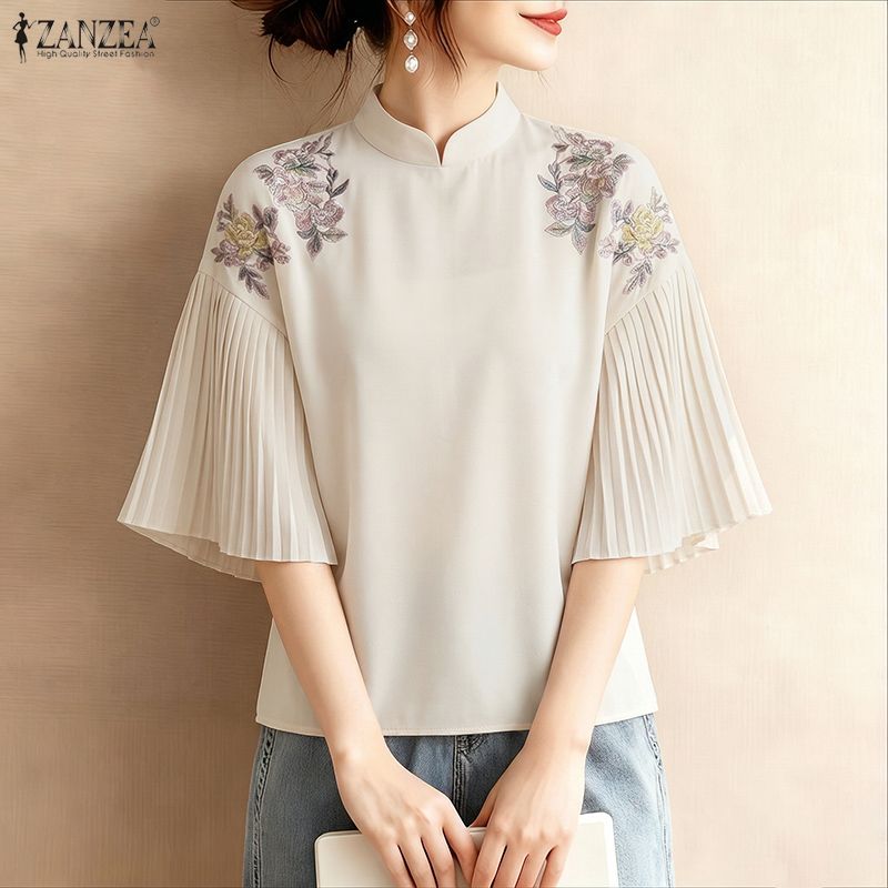 Летняя блузка ZANZEA 2026 с цв – обзор и цена Romper Floral Print
