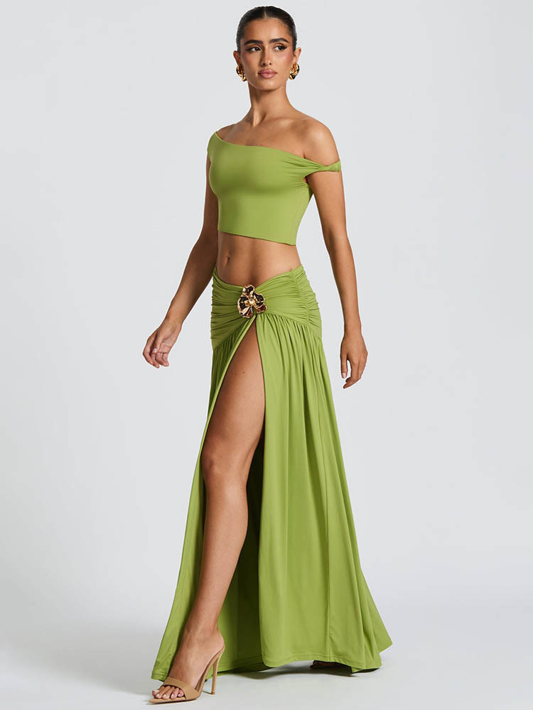 Элегантный комплект Mozision:  – обзор и цена Crop Top Crochet