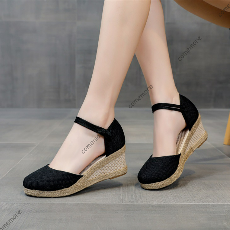 Босоножки Comemore, летняя обу – обзор и цена Wedge Espadrille Women