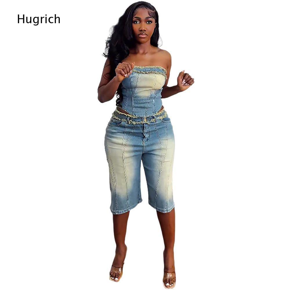 Женский комплект: топ-бюстье б – обзор и цена Shorts Denim Frayed
