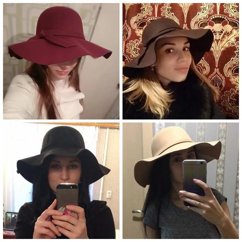 Белая куполообразная женская ш – обзор и цена Hat Floppy Wide