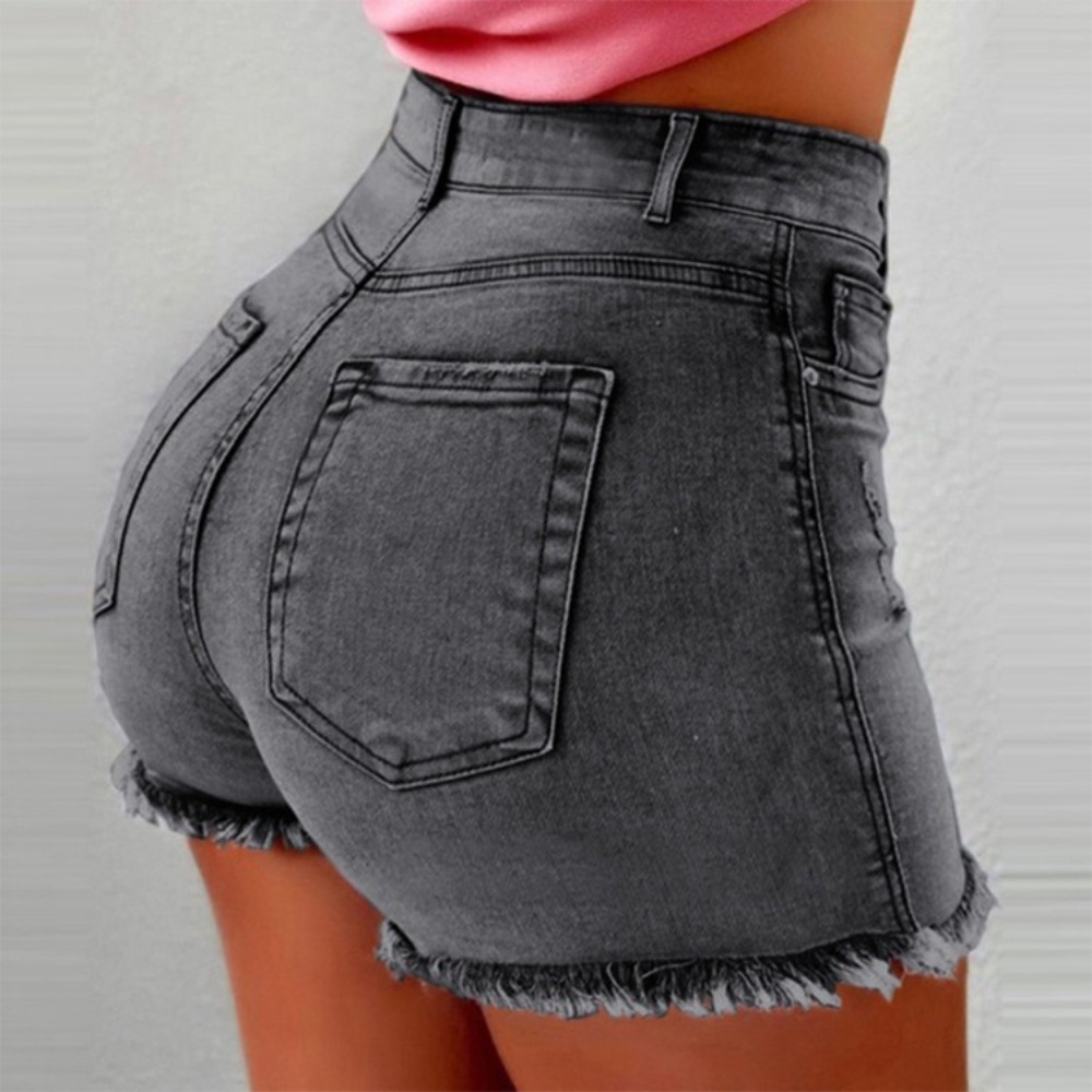 Женские джинсовые шорты с высо – обзор и цена Shorts Denim Frayed