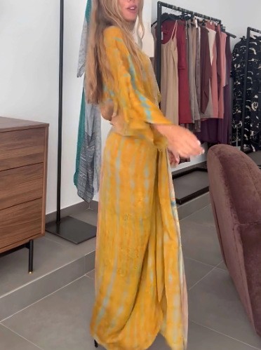 Летнее женское льняное платье  – обзор и цена Linen Dress Wrap
