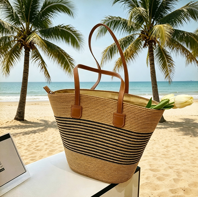 CLAREGQI Женская полосатая сол – обзор и цена Tote Bag Beach