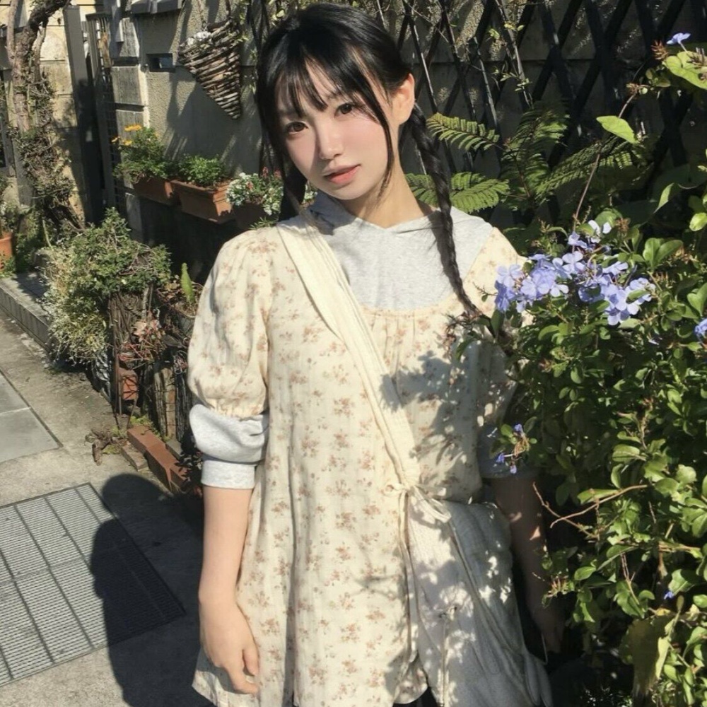 Ретро-рубашка с японским цвето – обзор и цена Romper Floral Print