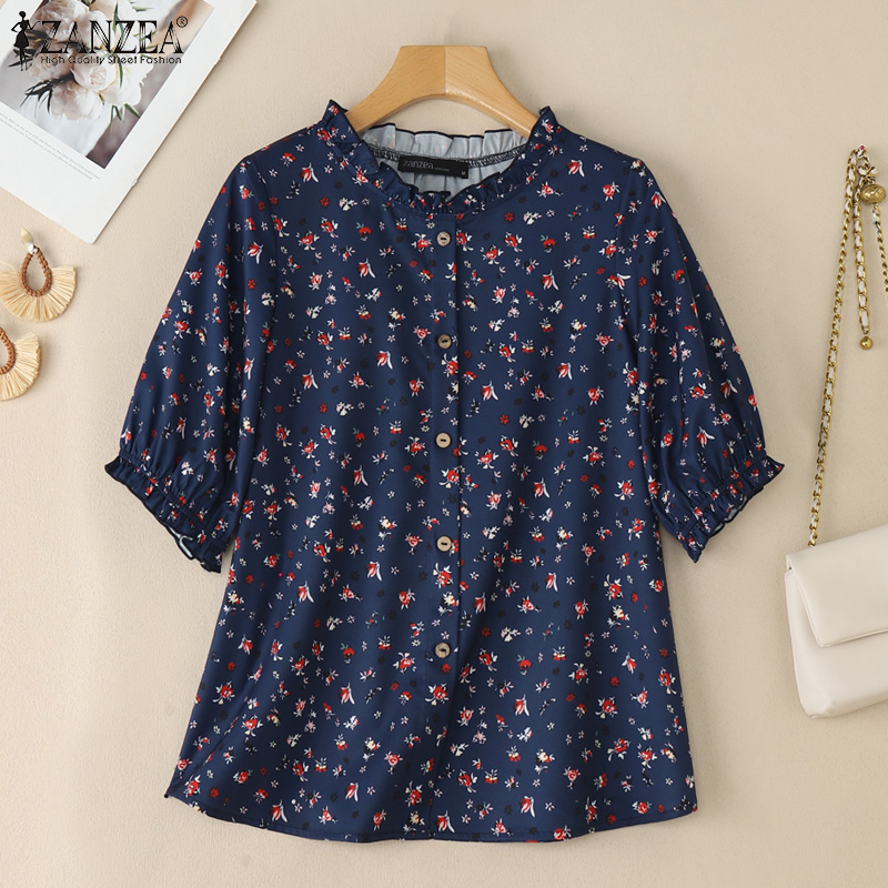 Летняя блузка ZANZEA 2026 с цв – обзор и цена Romper Floral Print
