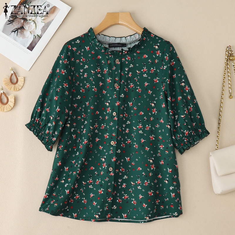 Летняя блузка ZANZEA 2026 с цв – обзор и цена Romper Floral Print